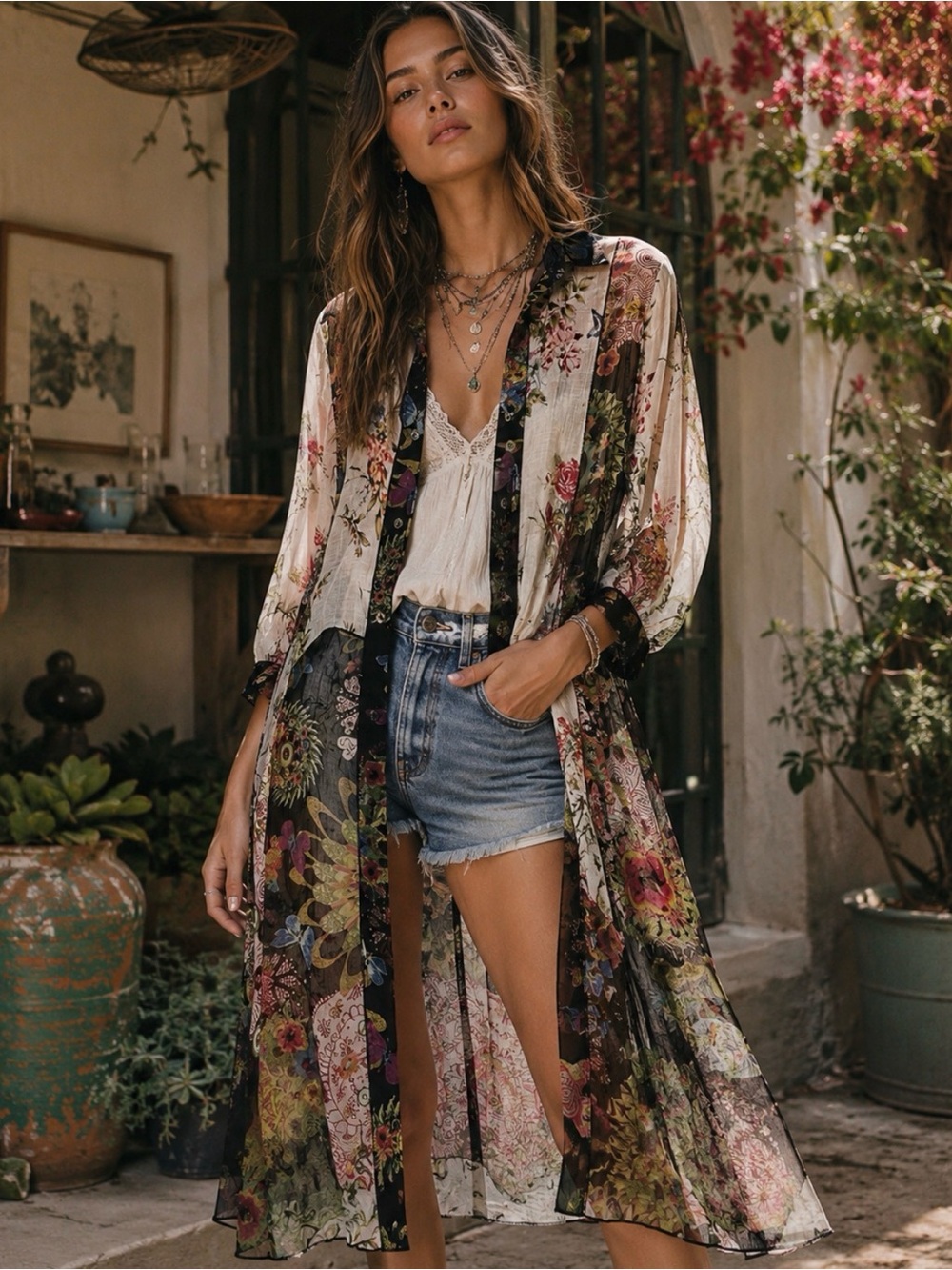 Adore Me Garden Duster Top